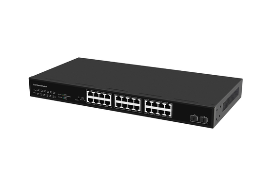 2.5G Ethernet Switch 24 port 10G Fiber Ethernet Switch Masaüstü 24*10/100/1000/2500M RJ45 portları+2*10G SFP+ portları