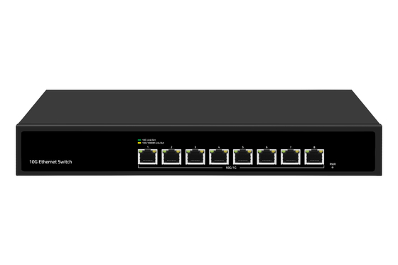 8 Port 10G Ethernet Değiştiricisi 8*10G Ethernet Portları Destek 100/1000M/2500M/5G/10G
