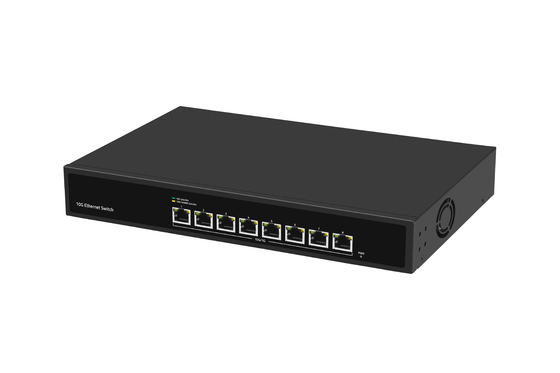 8 Port 10G Ethernet Değiştiricisi 8*10G Ethernet Portları Destek 100/1000M/2500M/5G/10G