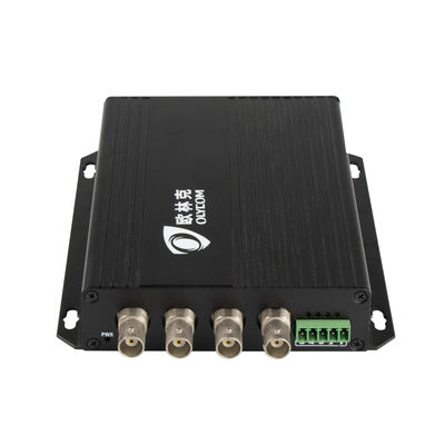 4 Kanallı Standart Tanımlı Analog BNC'den Fiber'e RS485 20KM Video Optik Dönüştürücü