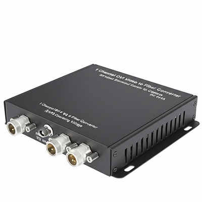 1 Kanal DVI Video'dan Fiber Dönüştürücü Veri İletimi Kontrol Merkezinden Kameraya DC 5V1A Çalışma Gerilimi