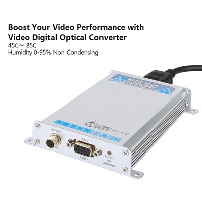 Video Dijital Optik Dönüştürücü ile Video Performansınızı Artırın -45C～ 85C Nem %0-95 Yoğuşmasız