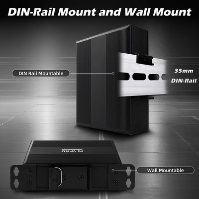 Gigabit POE anahtarı yönetilmemiş eteren anahtarı 120W poe af/at DC48V Güç girişi