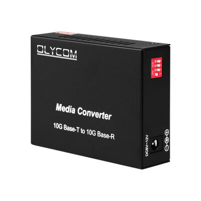 10G SFP+ Yönetilmeyen Fiber Medya Dönüştürücü, Veri Merkezi ve LAN Omurgası için DIP Anahtarlı Optik Fiber Dönüştürücü