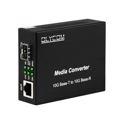10G SFP+ Yönetilmeyen Fiber Medya Dönüştürücü, Veri Merkezi ve LAN Omurgası için DIP Anahtarlı Optik Fiber Dönüştürücü