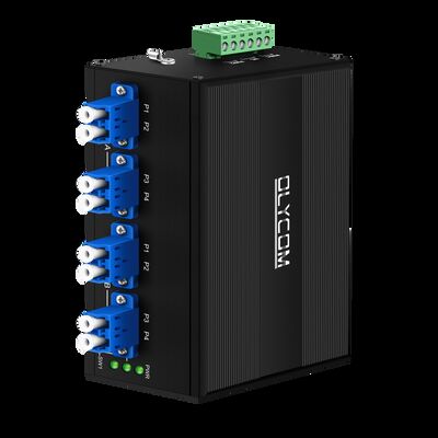 Yüksek güvenilirlik için AC/DC Çift Güç Girişi LC/SC Bağlantısı ve SM/MM Fiber Tipi ile Fiber Optical Bypass Switch