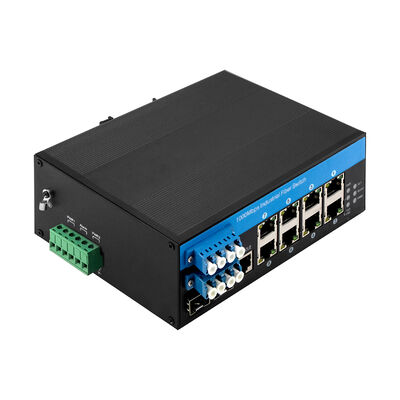 8 Port Güçlü Optik Bypass Yönetilen Değiştirici Gigabit Ethernet ile PoE 240W Bütçe CE