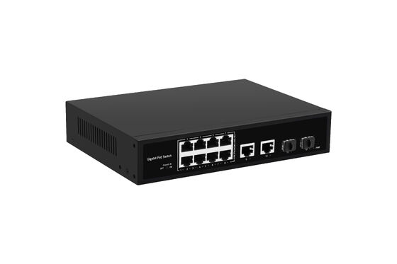 İşletmeler için Fiber Ağ için 8 Port 120W Gigabit POE Switch ve POE Watchdog