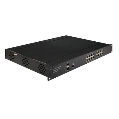 16 Port Endüstriyel Yönetilebilir Ethernet Switch Gigabit L2+ Yönetilebilir Vitesse 220V Giriş