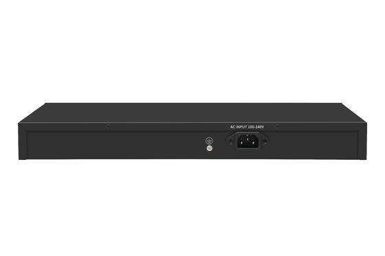 24 Port Gigabit PoE Anahtarı 1U Tip Yönetilmeyen 1G Ethernet 300W Bütçe Fansız