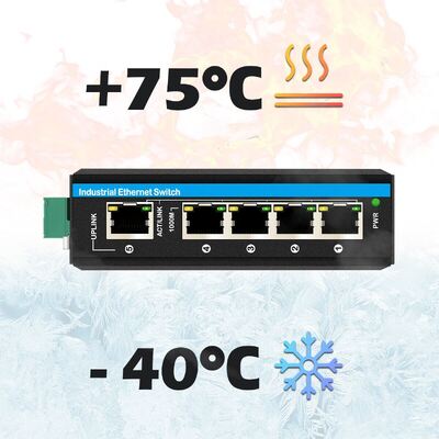 Industrial Solar PoE Switch DC12-48V 240W Web Managed Network Switch for Cctv Systems

