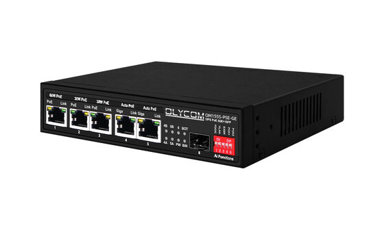 Gigabit PoE Değiştiricisi MPPT Güneş Şarj Kontrolörü SFP Fiber Optic DC12V/DC24V/DC48V Giriş