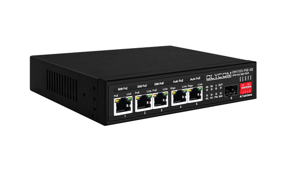Gigabit PoE Değiştiricisi MPPT Güneş Şarj Kontrolörü SFP Fiber Optic DC12V/DC24V/DC48V Giriş