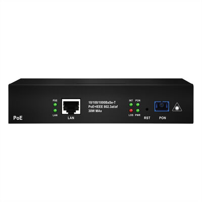 Ticari XPON PoE ONU 1 Port Gigabit 30W PoE PON Terminali Fiber Erişim Ağları İçin
