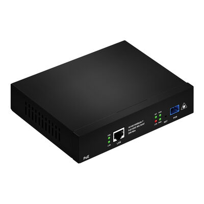 Gigabit Single-Port XPON PoE ONU EPON/GPON 802.3at 30W AC100-240V Desktop FTTH ONT