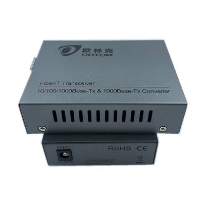 Normal Masaüstü Fiber Optik Ethernet Medya Dönüştürücü 10/100/1000Mbps