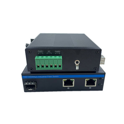 Endüstriyel Dereceli Ağ Değiştiricisi 10/100m 1 Sfp 2 Rj45 Yönetilmeyen Ağ Değiştiricisi IP40 DC 9-36V