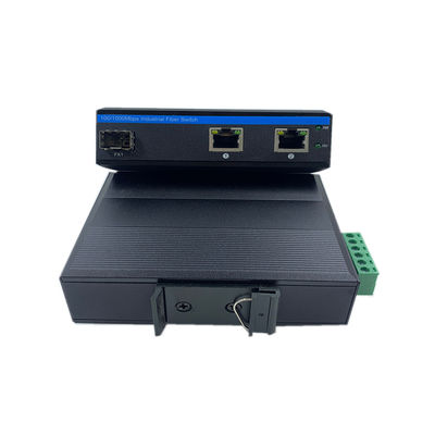 Endüstriyel Dereceli Ağ Değiştiricisi 10/100m 1 Sfp 2 Rj45 Yönetilmeyen Ağ Değiştiricisi IP40 DC 9-36V