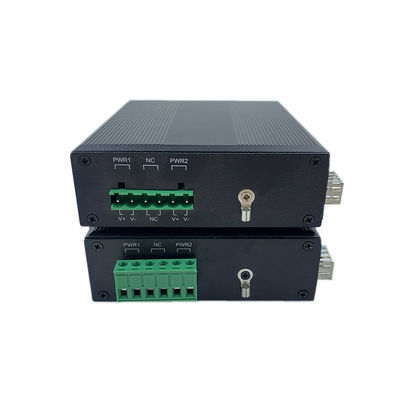 Sertleştirilmiş Ağ Değiştiricisi 10/100Mbps Fiber Fast Ethernet Yönetilmeyen IP40 DC12V DC24V