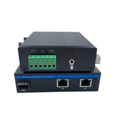Endüstriyel Ağ Değiştiricisi Gigabit Fiber Din Rail 6KV Fırtına IP40 Fansız Yönetilmeyen
