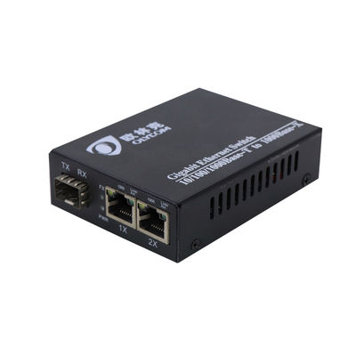 Mini Boyutlu SMF/MMF 2 Bağlantı Noktalı Fiber Optik Ethernet Anahtarı Masaüstü 20Km İletim