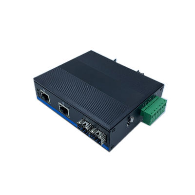 Güvenlik Kamera Sistemi için 4 Port ve 2 SFP yuvası ile Endüstriyel Yönetilmeyen POE Değiştiricisi