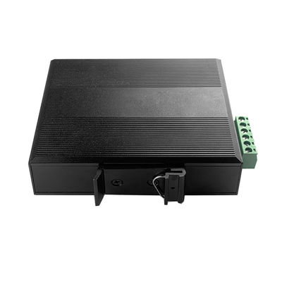 FCC SFP Fiber Endüstriyel Ethernet Medya Dönüştürücü 10/100Mbps 40KM İletim