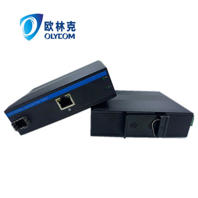 Güçlü Medya Dönüştürücü Poe 15.4W 30W 10/100m Hızlı Ethernet Yönetilmeyen Ce Din Rail