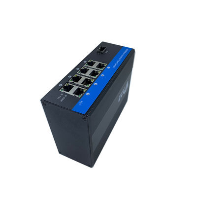 8 PORT INDUSTRYAL NETWORK Gigabit SFP FIBER ETHERNET DIN RAIL CE yönetilmemiş