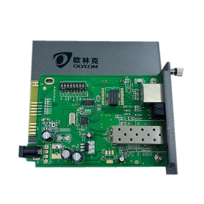 Kara Kutu DC5V1A Fiber Optik Ethernet Medya Dönüştürücü Kasa 128K Tampon Boyutu