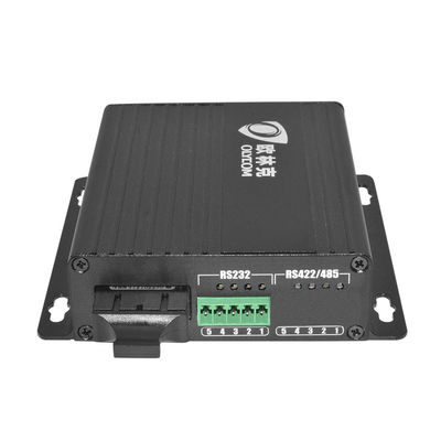 RS232 Fiber Optic Converter'e Seri Optik Converter Duvar Montu DC12V Giriş