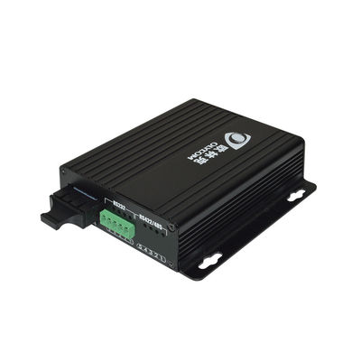 RS232 Fiber Optic Converter'e Seri Optik Converter Duvar Montu DC12V Giriş