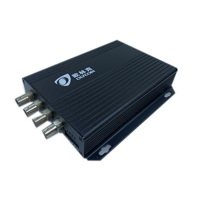 4 Port 1080P Video Üzerine Ethernet Dönüştürücü Koaksi Multimode Fiber Dönüştürücü 12V