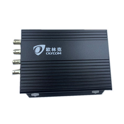 4 Port 1080P Video Üzerine Ethernet Dönüştürücü Koaksi Multimode Fiber Dönüştürücü 12V