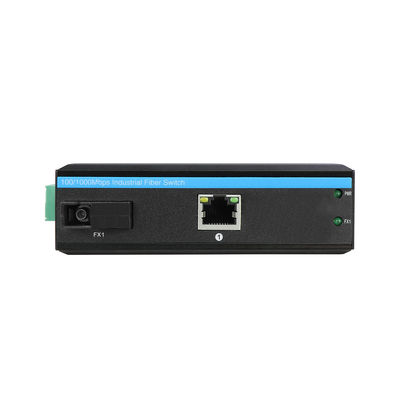 Endüstriyel Ethernet Medya Değiştiricisi IEEE802.3af/At Rugged Network Unmanaged CE DC48V