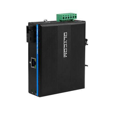 20KM WDM Media Converter Hızlı Ethernet Sağlam Endüstriyel Ağ Mini Boyut Yönetilmeyen