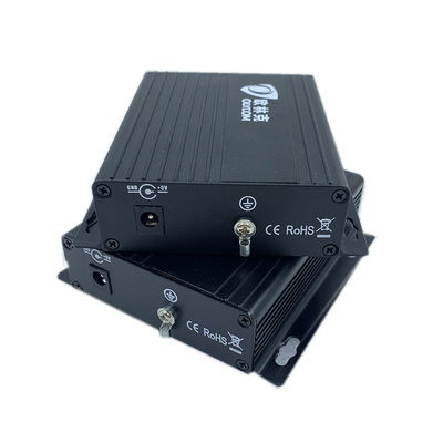 RS485/RS422 Veri ile Analog Video Medya Dönüştürücüsü SM/MM Fiber Extension CE DC5V DC12V