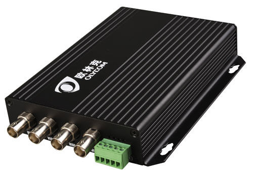 4 Port BNC Video RS485 Veriler Dijital Optik Dönüştürücü 720P Rack Montajlı DC5V