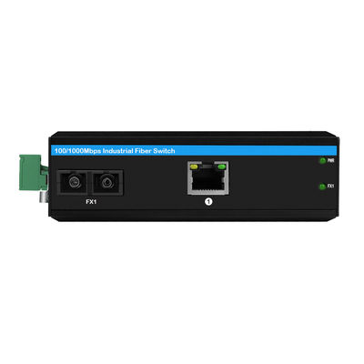 40KM Gigabit Ethernet Medya Dönüştürücüsü SC Fiber SingleMode Yönetilmemiş Sert Casi CE FCC