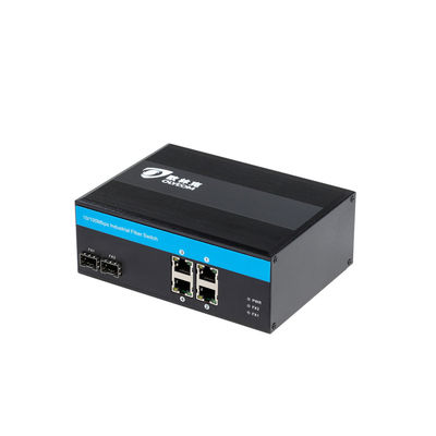 40Gbps Endüstriyel Yönetilmeyen POE Değiştiricisi 10/100Base SFP Fiber Portlar Değiştiricisi PoE Endüstriyel