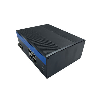 40Gbps Endüstriyel Yönetilmeyen POE Değiştiricisi 10/100Base SFP Fiber Portlar Değiştiricisi PoE Endüstriyel