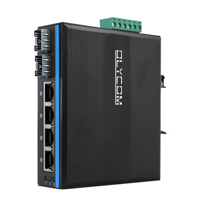 Endüstriyel Ağ Değiştirici 6 Port Hızlı Ethernet 10/100Mbps Fiber Ağı Realtek Yönetilmemiş