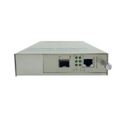 PoE Medya Dönüştürücü SFP Fiber Optical 10/100M Ethernet Yönetilmeyen 30W Bütçe