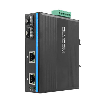 Olycom Endüstriyel Ağ Değiştiricisi 100M/1G SFP Fiber Yönetilmeyen Fansiz IP40 DC12V