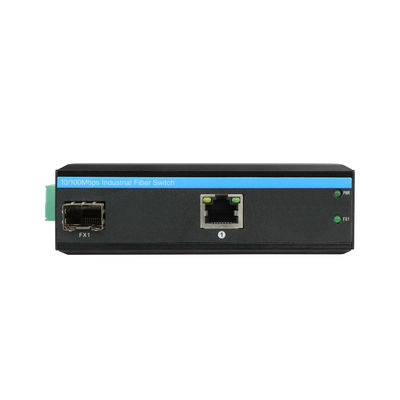 Endüstriyel PoE Medya Dönüştürücü 15.4W 30W Yönetilmeyen Hızlı Ethernet DIN Rail CE Mini Boyut
