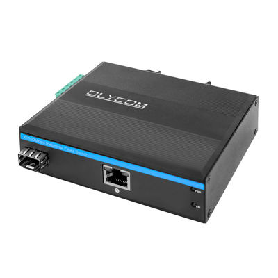 Endüstriyel PoE Medya Dönüştürücü 15.4W 30W Yönetilmeyen Hızlı Ethernet DIN Rail CE Mini Boyut