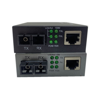 10/100M POE PSE Fiber Optik Ethernet Medya Dönüştürücü IPC için 48V SC Çift Fiber