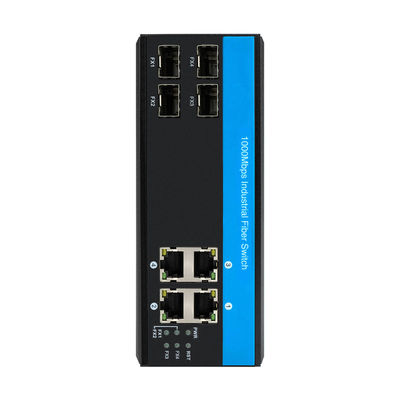 8 Port Gigabit Fiber Switch Endüstriyel Ağı SFP Yönetilmemiş CE IP40 Derecesi