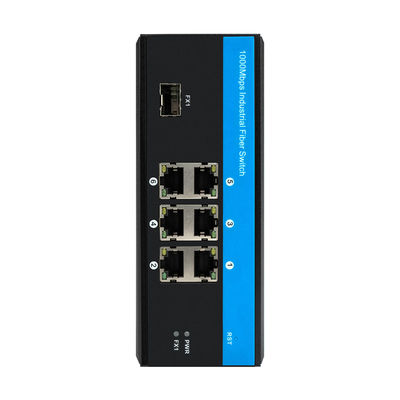 6 Port 40 Gigabit Ethernet Değiştiricisi Ethernet Rail Değiştiricisi 9-36VDC Endüstriyel Fiber Değiştiricisi