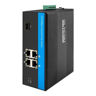 Metal Muhafaza 5 Bağlantı Noktalı Endüstriyel Ethernet Anahtarı ， 10/100 Mbps Sağlam Poe Anahtarı